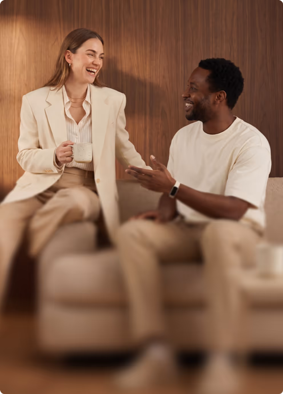 BetterMe Business team members enjoying a relaxed conversation